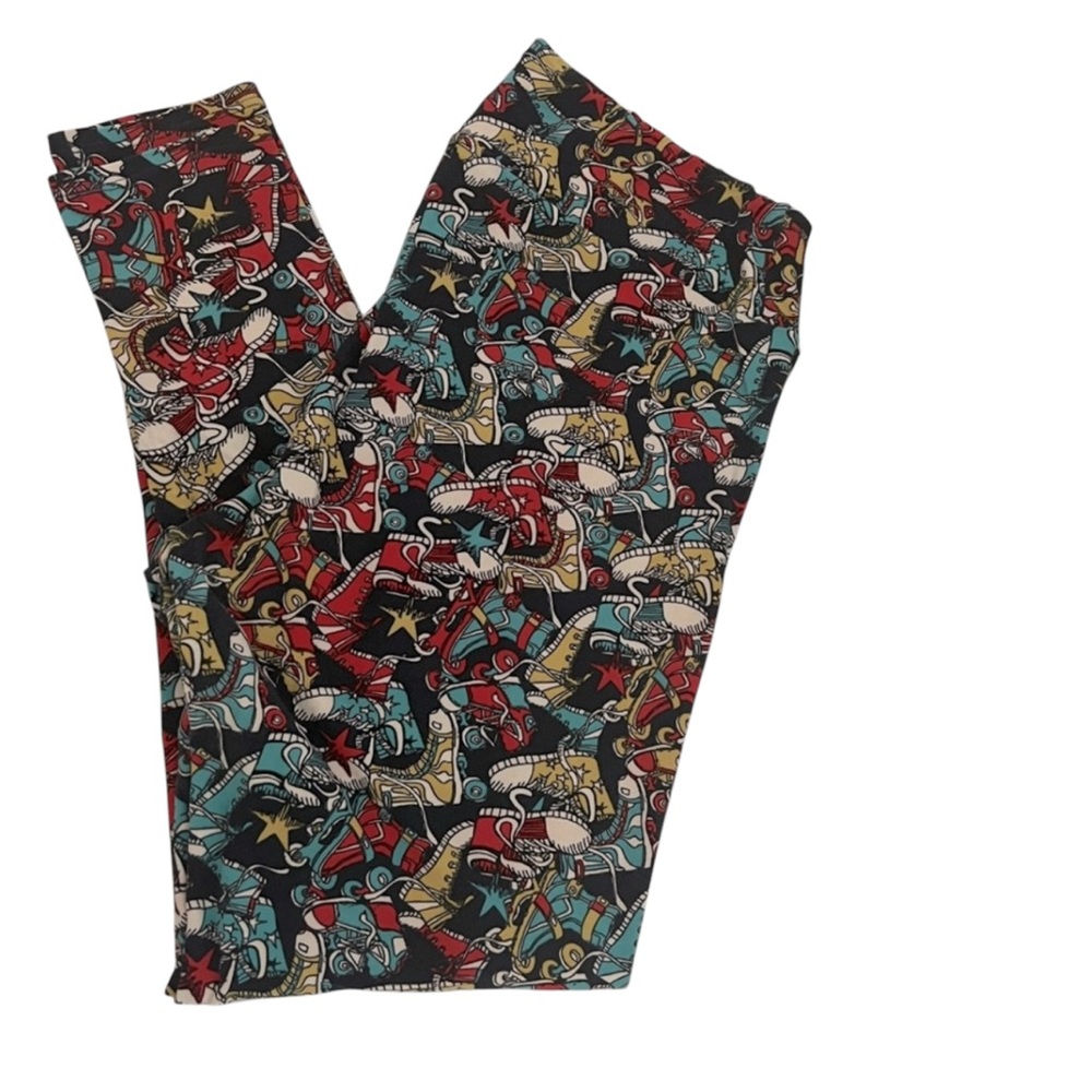 Lularoe Womens Size TC2 Roller skates Buttery Soft Leggings 2X (TC)